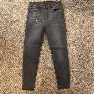 Just Black Distressed Frayed Jeans